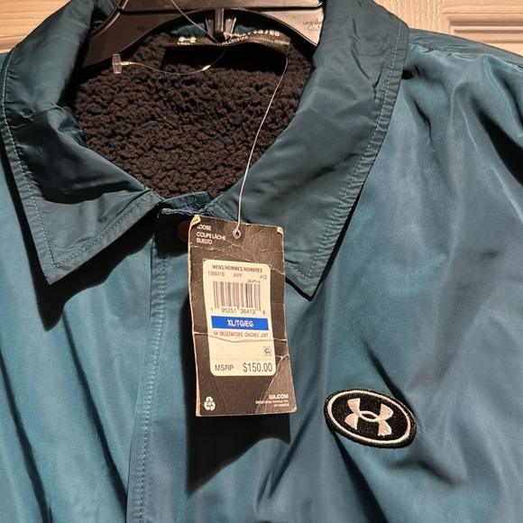 BNWT Under Armour athletics coaches jacket men XL - Picture 2 of 5
